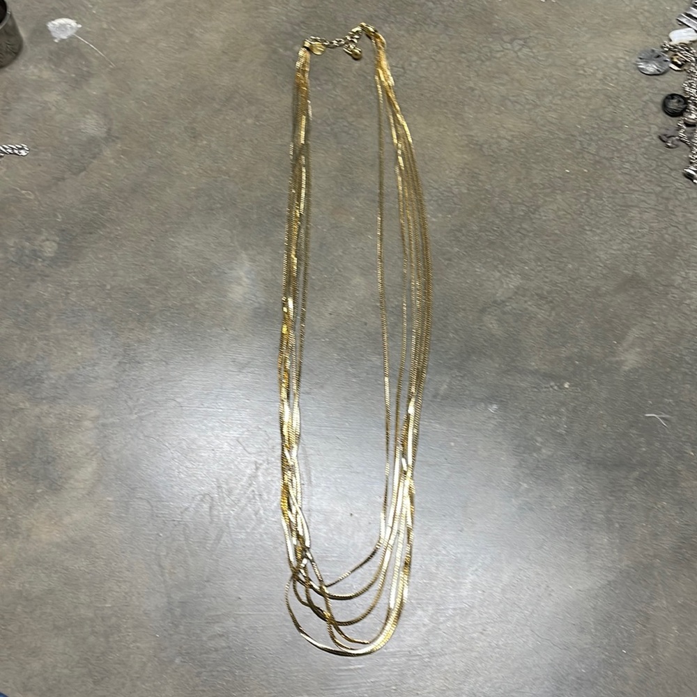 Gold necklace.  Vintage.